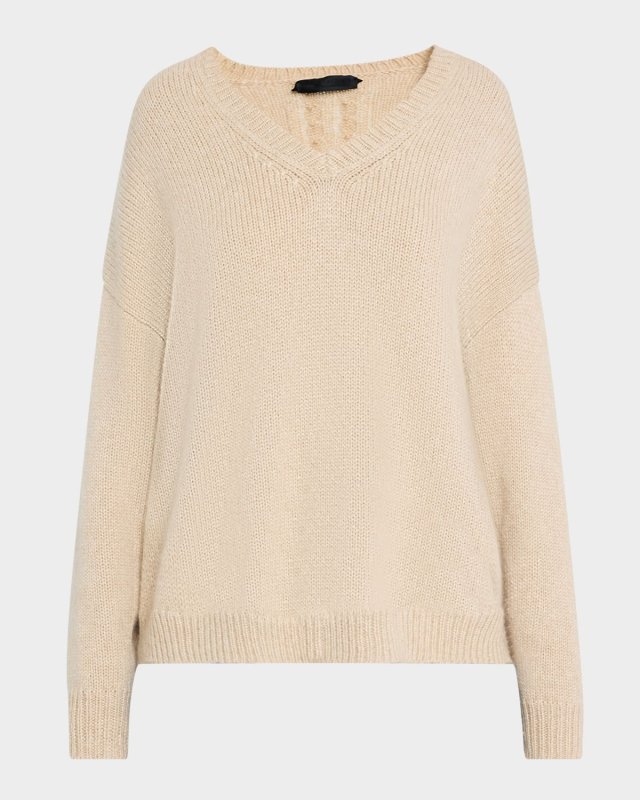Shagan V-Neck Cashmere Sweater